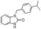 CAS # 537702-23-1, 1,3-Dihydro-1-[[4-(1-methylethyl)phenyl]methyl]-2H-benzimidazol-2-one