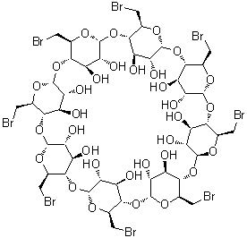CAS # 53784-84-2, Octakis-(6-bromo-6-deoxy)-gamma-cyclodextrin, 6-Bromo-6-deoxy-gamma-cyclodextrin