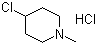 CAS # 5382-23-0, 4-Chloro-1-methylpiperidine hydrochloride, 4-Chloro-N-methylpiperidine hydrochloride, N-Methyl-4-chloropiperidine hydrochloride