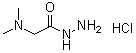 N,N-Dimethylglycine hydrazide hydrochloride molecular structure (CAS 539-64-0)
