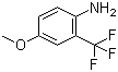structure of CAS# 53903-49-4, 2-氨基-5-甲氧基三氟甲苯
