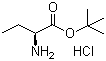 structure of CAS# 53956-05-1, (S)-2-Aminobutanoic acid tert-butyl ester hydrochloride