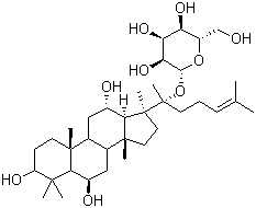 CAS # 53963-43-2, Ginsenoside F1, (3b,6a,12b)-3,6,12-Trihydroxydammar-24-ene-20-yl beta-D-glucopyranoside