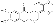CAS # 53964-96-8, 2,3-Didemethylmuramine, 5,7,8,14-Tetrahydro-10,11-dihydroxy-3,4-dimethoxy-6-methyldibenz[c,g]azecin-13(6H)-one, Vaillantine