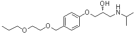 CAS 登录号：539823-39-7, (2R)-1-[异丙基氨基]-3-[4-[(2-丙氧基乙氧基)甲基]苯氧基]-2-丙醇