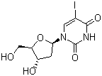 (+)-5-Iodo-2'-deoxyuridine molecular structure (CAS 54-42-2)