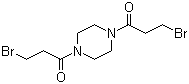 CAS # 54-91-1, 1,4-Bis(3-bromo-1-oxopropyl)piperazine, 1,1'-(1,4-Piperazinediyl)bis[3-bromo]-1-propanone, 1,4-Bis(3-bromopropionyl)piperazine, NSC-25154, Pipobroman, Vercyte