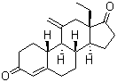 structure of CAS# 54024-17-8, 18-Methyl-11-methyleneestr-4-ene-3,17-dione