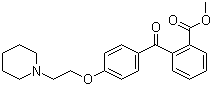CAS # 54063-52-4, Pitofenone, 2-[4-[2-(1-Piperidinyl)ethoxy]benzoyl]benzoic acid methyl ester