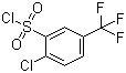 2-Chloro-5-(trifluoromethyl)benzenesulfonyl chloride molecular structure (CAS 54090-08-3)