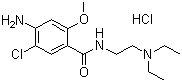 structure of CAS# 54143-57-6, 盐酸甲氧氯普胺