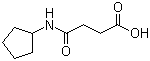 structure of CAS# 541537-57-9, 4-(环戊基氨基)-4-氧代丁酸
