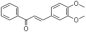 CAS # 5416-71-7, 3,4-Dimethoxychalcone, 3,4-Dimethoxystyryl phenyl ketone, 3-(3,4-Dimethoxyphenyl)-1-phenylprop-2-en-1-one, NSC 11868, NSC 204995, NSC 643172