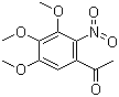 CAS # 54173-39-6, 1-(3,4,5-Trimethoxy-2-nitrophenyl)ethanone, 3',4',5'-Trimethoxy-2'-nitroacetophenone
