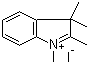 CAS # 5418-63-3, 1,2,3,3-Tetramethyl-3H-indolium iodide
