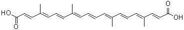 beta-Norbixin molecular structure (CAS 542-40-5)