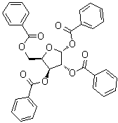 structure of CAS# 5432-87-1, alpha-D-呋喃木糖 1,2,3,5-四苯甲酸酯