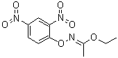 structure of CAS# 54322-32-6, N-(2,4-Dinitrophenoxy)acetimidic acid ethyl ester