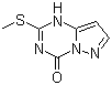 2-(Methylthio)pyrazolo[1,5-a]-1,3,5-triazin-4-one molecular structure (CAS 54346-18-8)