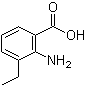 CAS # 5437-40-1, 2-Amino-3-ethylbenzoic acid, 3-Ethylanthranilic acid, NSC 16054