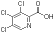 structure of CAS# 5439-04-3, 3,4,5-三氯吡啶-2-甲酸