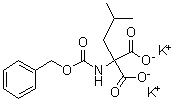 (2-Methylpropyl)[[(phenylmethoxy)carbonyl]amino]propanedioic acid dipotassium salt molecular structure (CAS 5440-28-8)