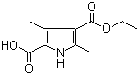 CAS # 5442-91-1, 4-(Ethoxycarbonyl)-3,5-dimethyl-1H-pyrrole-2-carboxylic acid, 3,5-Dimethyl-1H-pyrrole-2,4-dicarboxylic acid 4-ethyl ester