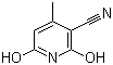 structure of CAS# 5444-02-0, 3-Cyano-2,6-dihydroxy-4-methylpyridine