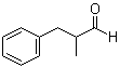 CAS # 5445-77-2, 2-Methyl-3-phenylpropanal, 2-Benzylpropionaldehyde, 2-Methyl-3-phenylpropionaldehyde, Methylhydrocinnamaldehyde, NSC 22266