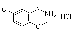 (5-Chloro-2-methoxyphenyl)hydrazine hydrochloride molecular structure (CAS 5446-16-2)