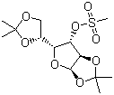 structure of CAS# 5450-26-0, 1,2:5,6-二异亚丙基-3-O-(甲磺酰基)-alpha-D-呋喃葡萄糖