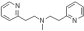 N-Methyl-N-[2-(2-pyridinyl)ethyl]-2-pyridineethanamine molecular structure (CAS 5452-87-9)