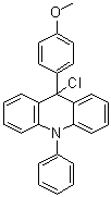CAS # 5456-58-6, 9-Chloro-9,10-dihydro-9-(4-methoxyphenyl)-10-phenylacridine, NSC 21531