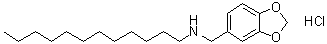 CAS 登录号：5461-45-0, N-十二烷基-1,3-苯并二恶茂-5-甲胺盐酸盐