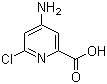 structure of CAS# 546141-56-4, 4-氨基-6-氯吡啶-2-羧酸