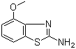 4-Methoxy-2-aminobenzothiazole molecular structure (CAS 5464-79-9)