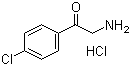 structure of CAS# 5467-71-0, 2-Amino-1-(4-chlorophenyl)ethanone hydrochloride