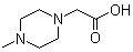 structure of CAS# 54699-92-2, (4-Methyl-1-piperazinyl)acetic acid