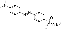 CAS # 547-58-0, Methyl Orange, C.I. 13025, Acid Orange 52, Methyl orange sodium salt, Sodium 4-(4-dimethylaminophenylazo)benzenesulphonate
