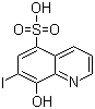CAS # 547-91-1, 8-Hydroxy-7-iodo-5-quinolinesulfonic acid, 7-Iodo-8-hydroxyquinoline-5-sulfonic acid, Ferron