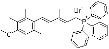CAS # 54757-44-7, [5-(4-Methoxy-2,3,6-trimethylphenyl)-3-methyl-2,4-pentadien-1-yl]triphenylphosphonium bromide