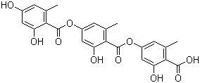 石耳酸分子结构 (CAS 548-89-0)
