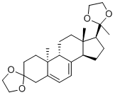 CAS # 5488-51-7, (9R,10S,13S,14R,17S)-10,13-Dimethyl-17-(2-methyl-1,3-dioxolan-2-yl)-1,2,4,9,10,11,12,13,14,15,16,17-dodecahydrospiro[cyclopenta[a]phenanthrene-3,2'-[1,3]dioxolane]