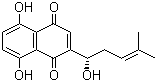 CAS # 54952-43-1, Shikalkin, 5,8-Dihydroxy-2-(1-hydroxy-4-methylpent-3-enyl)naphthalene-1,4-dione