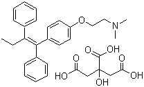 structure of CAS# 54965-24-1, Tamoxifen citrate