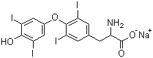 CAS # 55-03-8 (50809-32-0), Levothyroxine sodium, Sodium 4-O-(4-hydroxy-3,5-diiodophenyl)-3,5-diiodo-L-tyrosine