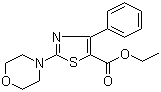 CAS # 55040-86-3, 2-Morpholin-4-yl-4-phenylthiazole-5-carboxylic acid ethyl ester