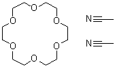 1,4,7,10,13,16-Hexaoxacyclooctadecane, compd. with acetonitrile (1:2) molecular structure (CAS 55075-35-9)