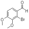 CAS # 55171-60-3, 2-Bromo-3,4-dimethoxybenzaldehyde, 2-Bromoveratraldehyde