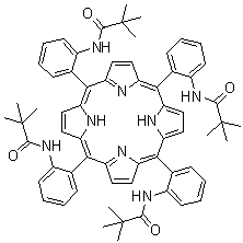 meso-Tetra(alpha,alpha,alpha,alpha-o-pivalamidophenyl)porphyrin molecular structure (CAS 55253-62-8)